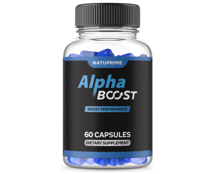 Alpha Boost 60 capsules supplement bottle